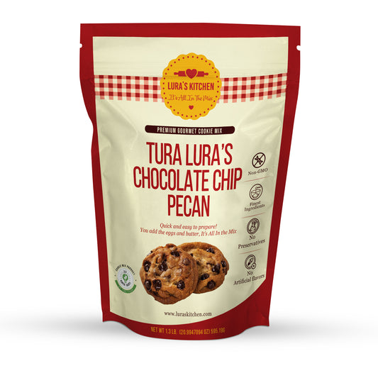 Tura Lura's Chocolate Chip w/ Pecans Cookie Mix - New Size